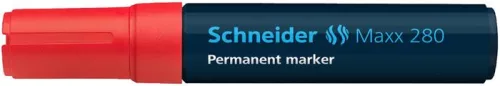 Alkoholos marker, 4-12 mm, vágott, SCHNEIDER "Maxx 280", piros