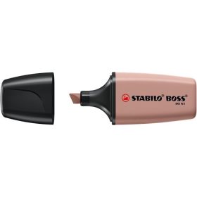   Szövegkiemelő, 1-4 mm, STABILO "Boss Mini Nature vibes", sötétbarna