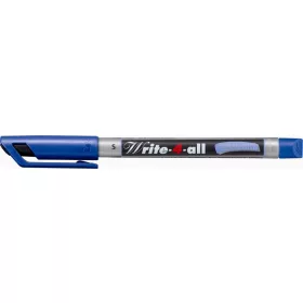   Alkoholos marker, 0,4 mm, kúpos, STABILO "Write-4-all", kék