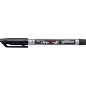   Alkoholos marker, 0,4 mm, kúpos, STABILO "Write-4-all", fekete
