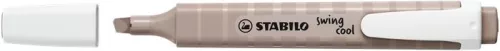 Szövegkiemelő, 1-4 mm, STABILO "Swing cool NatureCOLORS", melegszürke