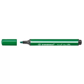   Filctoll, 1,5-2 mm, rugós hegy, STABILO "Trio Scribbi", zöld