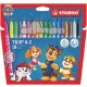 Filctoll készlet, 0,7 mm, STABILO "Trio A-Z", Mancs őrjárat, 18 különböző szín