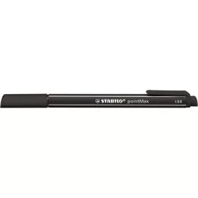 Filctoll, 0,8 mm, STABILO "Point Max", fekete