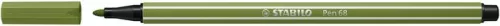 Filctoll, 1 mm, STABILO "Pen 68", mohazöld