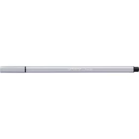 Filctoll, 1 mm, STABILO "Pen 68", világos szürke