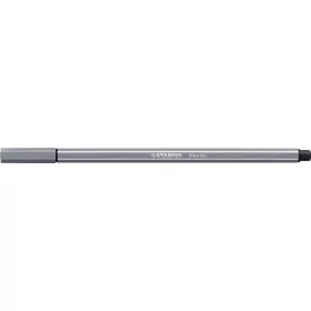 Filctoll, 1 mm, STABILO "Pen 68", sötét szürke