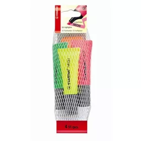   Szövegkiemelő készlet, 2-5 mm, STABILO "Neon", 4 különböző szín