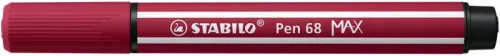 Filctoll, 1-5 mm, vágott hegy, STABILO "Pen 68 MAX", bordó