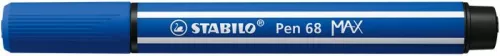 Filctoll, 1-5 mm, vágott hegy, STABILO "Pen 68 MAX", ultramarinkék