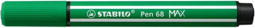 Filctoll, 1-5 mm, vágott hegy, STABILO "Pen 68 MAX", zöld
