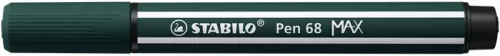 Filctoll, 1-5 mm, vágott hegy, STABILO "Pen 68 MAX", földzöld