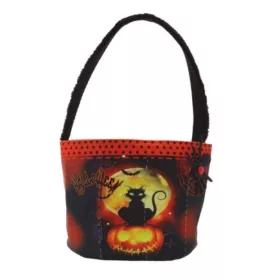Halloween textil cukorkagyűjtő kistáska