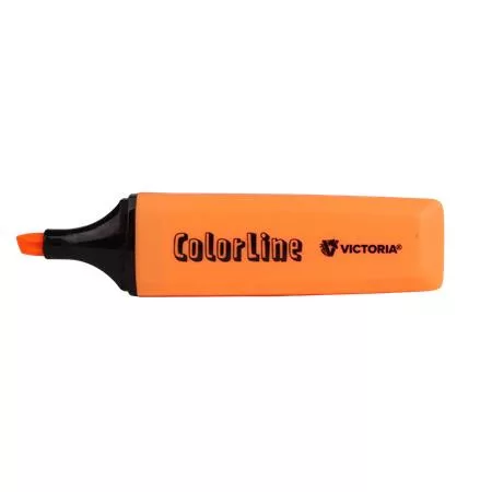 Szövegkiemelő, 1-5 mm, VICTORIA OFFICE, "ColorLine", narancssárga