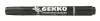 Alkoholos marker, 1-3 mm, kúpos, VICTORIA OFFICE, "Gekko", fekete