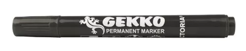Alkoholos marker, 1-3 mm, kúpos, VICTORIA OFFICE, "Gekko", fekete