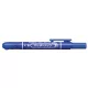 Alkoholos marker, 1,3 mm, nyomógombos, ZEBRA "Mckie Retractable", kék