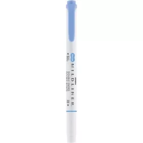   Szövegkiemelő, 1,0/3,5 mm, kétvégű ZEBRA "Mildliner Cool & Refined" kék