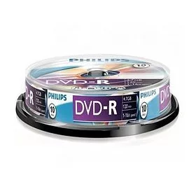 Lemez DVD-R 4.7GB Philips 10db/henger